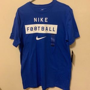 Nike football blue shirt